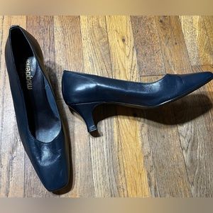 Vintage California Magdesians Kitten Heels Blue 9N
